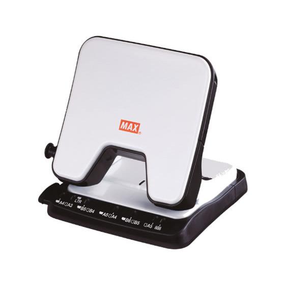 マックス 軽あけパンチ SCOOVA 35枚あけ ホワイト DP-35T／W 小型 中型 パンチ 文...