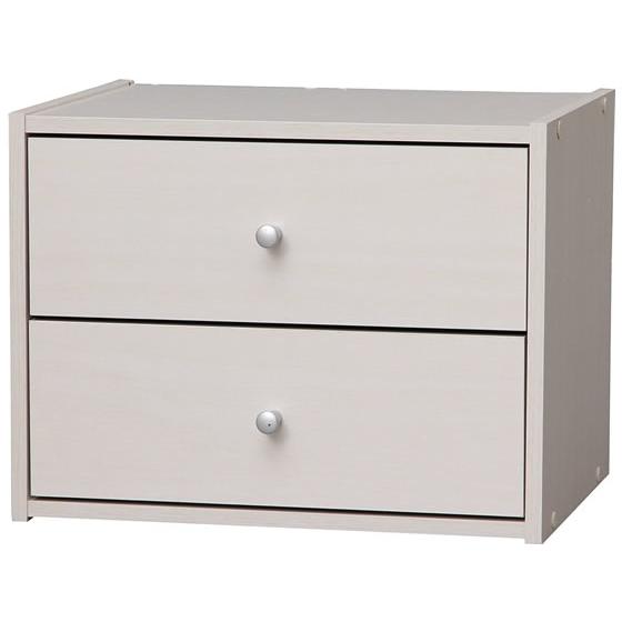 【メーカー直送】アイリスオーヤマ スタックボックス 引出付き W400 ホワイト STB-400H【...