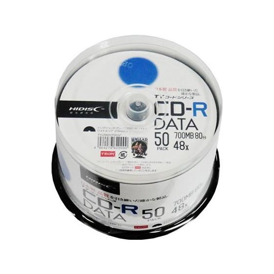 HIDISC TYシリーズCD-Rデータ用 700MB 48倍速 50枚 データ用ＣＤ−Ｒ ＣＤ−Ｒ...