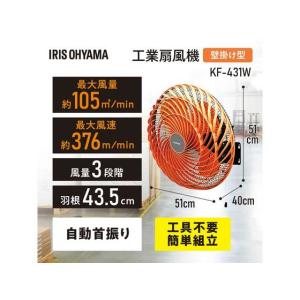 アイリスオーヤマ 大型扇風機 工業扇風機 壁掛...の詳細画像1
