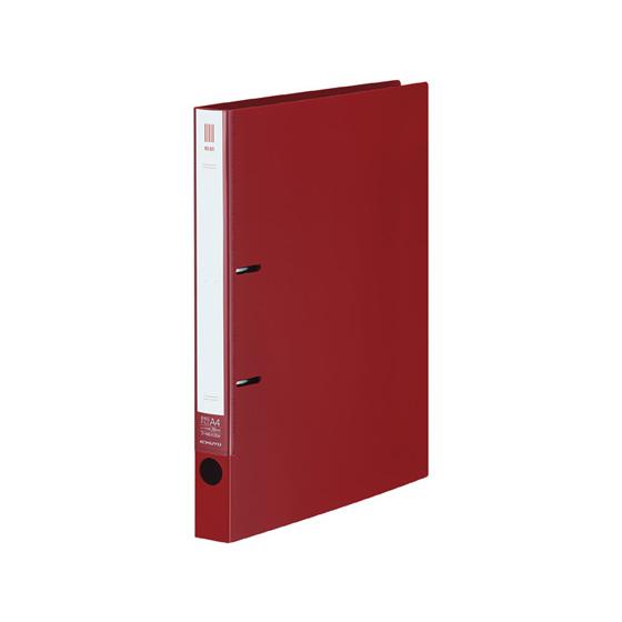 コクヨ リングファイルNEOS A4タテ 背幅33mm カーマインレッド Ａ４ 丸型２穴リングファイ...