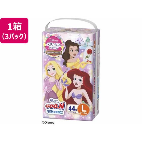 大王製紙 グーンぐんぐん吸収パンツ L 44枚 プリンセス×3P おむつ オムツ おしりふき ベビー...