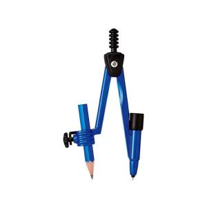 クツワ/安全コンパスハリノック(鉛筆) ブルー/CP212BL