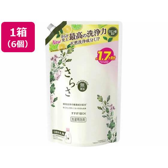 P&amp;Gジャパン さらさ 洗剤ジェルつめかえ超ジャンボ 1260g×6 液体タイプ 衣料用洗剤 洗剤 ...