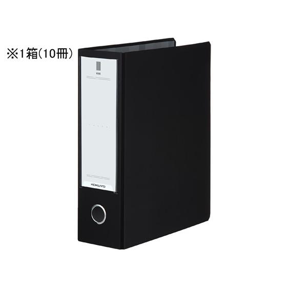 コクヨ チューブファイルNEOS A4タテ とじ厚80mm ブラック 10冊 パイプファイル 2つ穴...