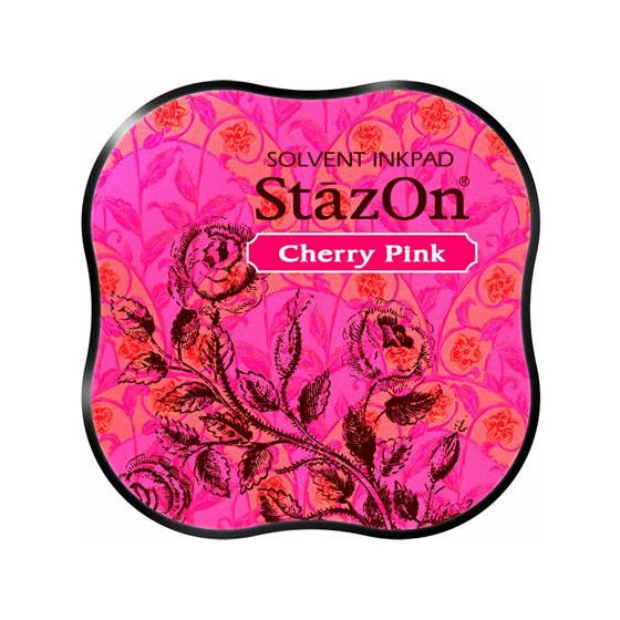 サンビー(ツキネコ) ステイズオン・ミディ チェリーピンク SZM-81 塗布用スタンプ台 朱肉 ネ...