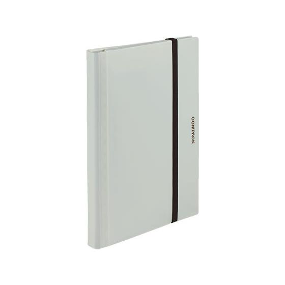 【お取り寄せ】キングジム 二つ折りクリアーファイル コンパック A4 10ポケット 白 固定式クリヤ...