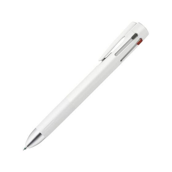 ゼブラ ブレン4+S 0.5mm 白 B4SAS88-W シャープペン付き 油性ボールペン 多色 多...