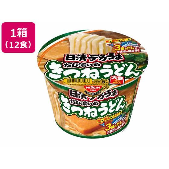 日清食品 日清デカうまきつねうどんだし濃いめ106g12食 カップうどん うどん インスタント レト...
