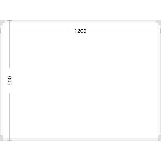 【メーカー直送】サンケーキコム eeホワイトボード無地タイプ 1200×900mm EWS-120B...
