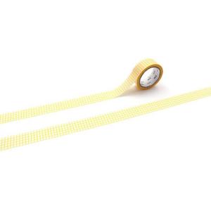 カモ井 mt 1P 方眼・たんぽぽ MT01D582 デコレーション用マスキングテープ １５ｍｍ幅 デコレーショングッズ