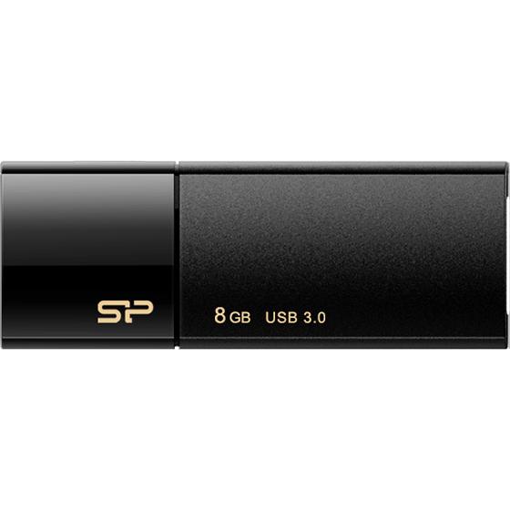シリコンパワー USB3.0 スライド式USBメモリ 8GB ブラック ８ＧＢ ＵＳＢメモリ 記録メ...