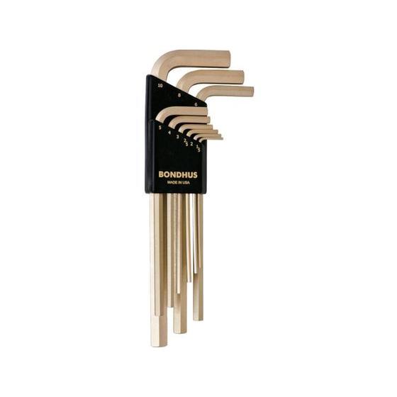 【お取り寄せ】ボンダス 六角L-レンチ ロング ゴールド セット9本組(1.5-10mm) HLX9...
