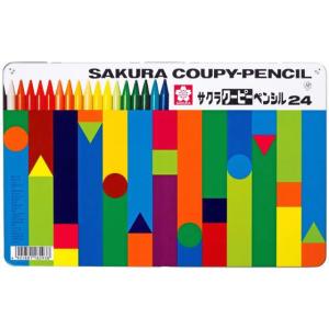 サクラ クーピーペンシル 24色セット(缶入) ...の商品画像