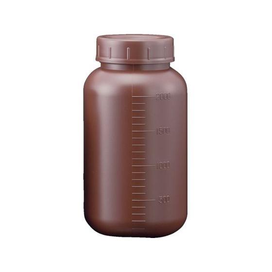 【お取り寄せ】サンプラ/フロロバリア遮光広口瓶 2L/26232 ボトル 樹脂製 樹脂容器 計量器 ...