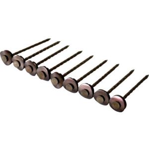 【お取り寄せ】ダイドーハント ステンレス連結傘釘パワースクリュー ブロンズ 12×75 (25連入) 00028158 釘 ねじ ボルト 素材 作業用品 工具