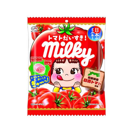 不二家 トマトだいすき!ミルキー袋 キャンディ 飴 グミ タブレット お菓子