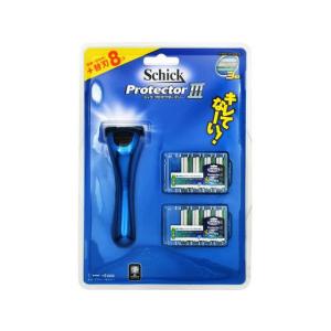 Schick Protector III 替え刃 3枚刃 8個入×4箱 シック プロテクタースリー 替刃 (4コ入) 3枚刃 クリックポスト対応