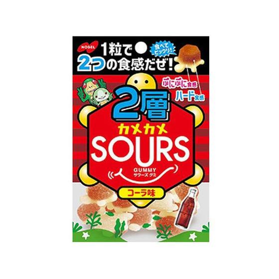 ノーベル製菓 2層カメカメサワーズ コーラ 45g キャンディ 飴 キャンディ タブレット お菓子