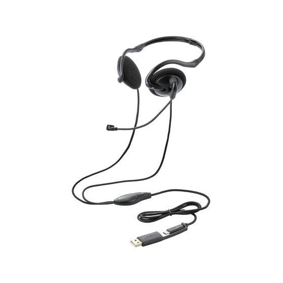 【お取り寄せ】エレコム モバイルヘッドセット TypeC ネックバンド ブラック HS-NB11SC...