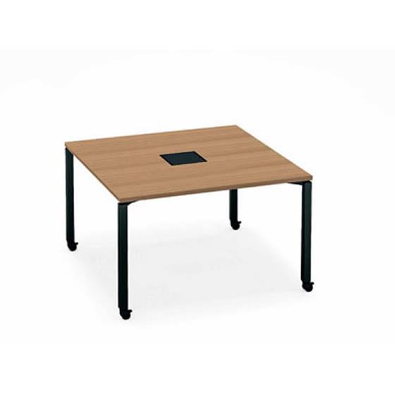 【メーカー直送】コクヨ ワークフィット Std両面 W1200D1200 ラスティック×黒脚キャスタ...