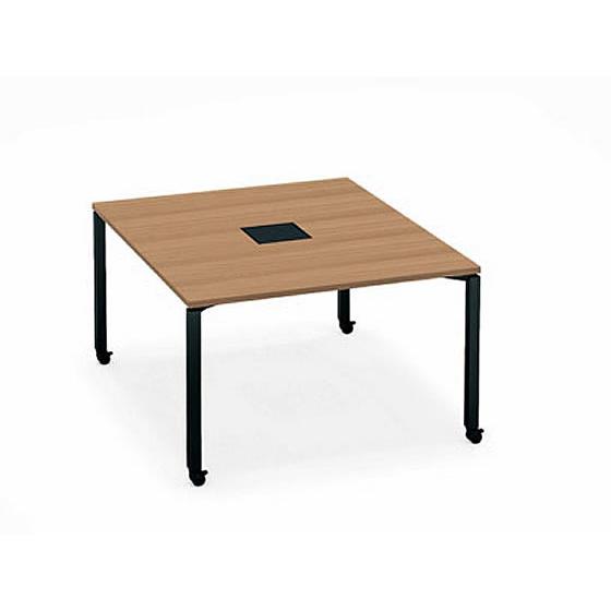 【メーカー直送】コクヨ ワークフィット Std両面 W1200D1400 ラスティック×黒脚キャスタ...