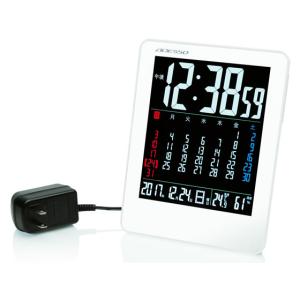 アデッソ カラーカレンダー電波時計 NA-929