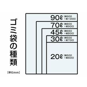 ゴミ袋薄手 半透明 20L 10枚 Fores...の詳細画像1