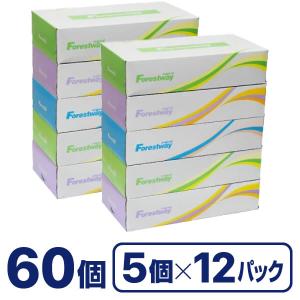 エルモア カミ商事 ティシュー 200W 5箱組×12パック入 1ケース（60箱
