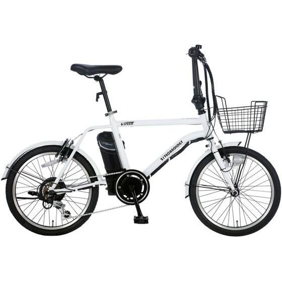 【メーカー直送】21Technology 電動アシスト自転車 DASK206 ホワイト【代引不可】【...