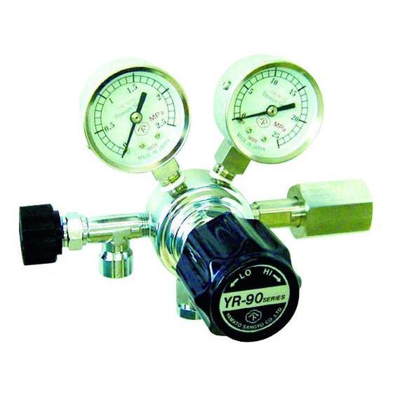 【お取り寄せ】ヤマト 分析機用圧力調整器 YR-90S-R-12N01-2210-H2 溶接ガスホー...