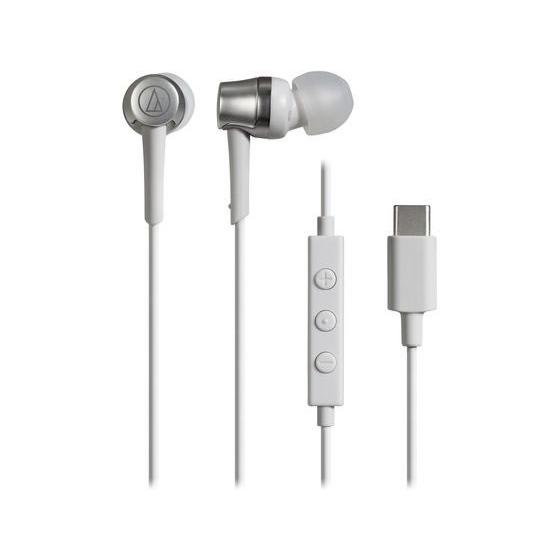 【お取り寄せ】オーディオテクニカ USB TypeC用イヤホン ホワイト ATH-CKD3C WH ...