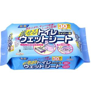アズマ工業 流せるトイレ用ウェットシート 30枚 SQ058 トイレクリーナー トイレ清掃 清掃 清掃