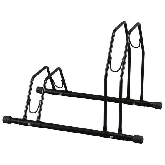 【お取り寄せ】アイリスオーヤマ 自転車スタンド 2台用 ブラック BYS-2-R 自転車用品 アクセ...