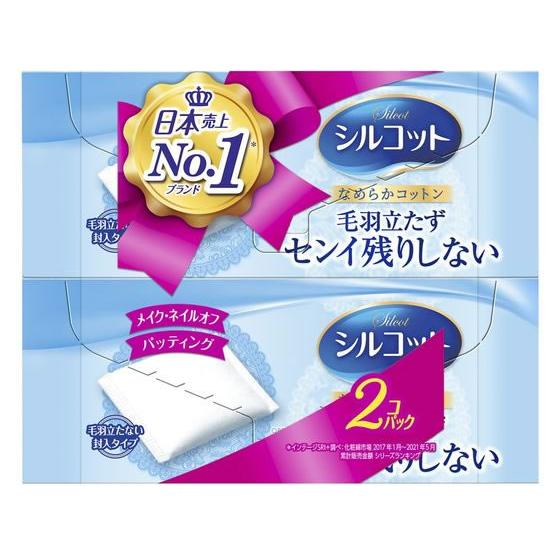 ユニ・チャーム シルコット なめらか仕立て 82枚×2個 コットン スポンジ メイクアップ スキンケ...