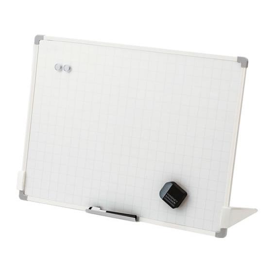 アスカ スタンドつきセクションボード Lサイズ 600×450mm VWB075 マグネットホワイト...