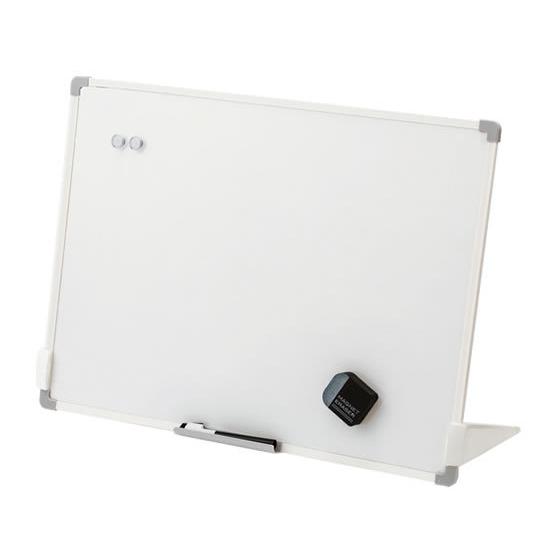 アスカ スタンドつきホワイトボード Lサイズ 600×450mm VWB078 マグネットホワイトボ...