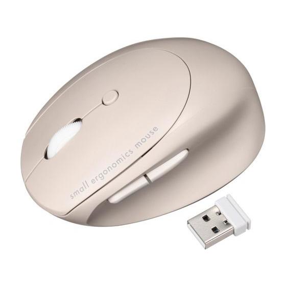 サンワサプライ 静音ワイヤレス小型エルゴノミクスマウス MA-EWBBS522BG マウス キーボー...