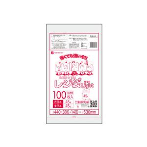 サンキョウプラテック レジ袋ライト45号半透明 100枚 RHK-45の商品画像