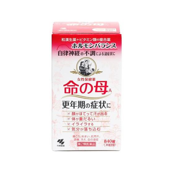 【第2類医薬品】薬)小林製薬 命の母A 840錠 錠剤 更年期 貧血 婦人薬 医薬品