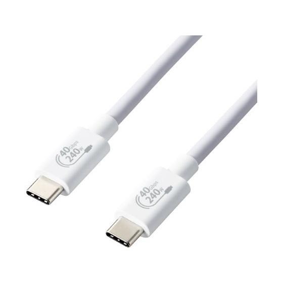 【お取り寄せ】エレコム USB Type-cケーブル 1m USB4.0 PD EPR対応 240W...