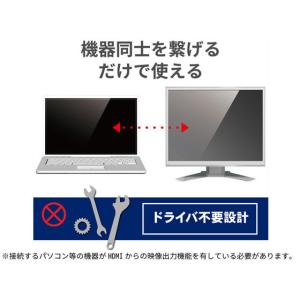 エレコム 変換ケーブル HDMI-VGA 1....の詳細画像3