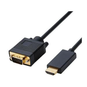 エレコム 変換ケーブル HDMI-VGA 2.0m ブラック CAC-HDMIVGA20BK 関連品 ＰＣ用ケーブル ケーブル 電源タップ 配線パーツ 家電
