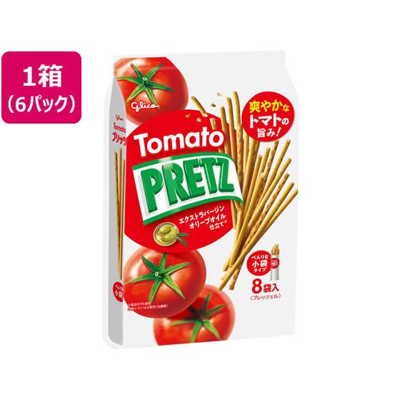 江崎グリコ トマトプリッツ 8袋×6パック ポッキー プリッツ ビスケット クラッカー お菓子
