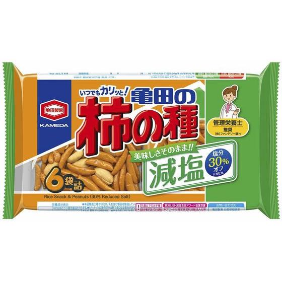 亀田製菓 亀田の柿の種 減塩 6袋 煎餅 おかき お菓子
