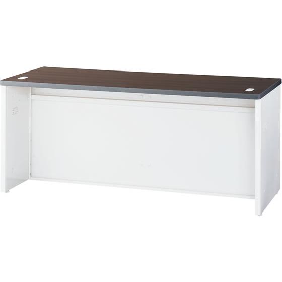 【メーカー直送】生興 NSローカウンター W1600 ウォールナット×ホワイト【代引不可】【組立・設...