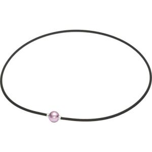 Phiten]ファイテン RAKUWAネック メタックス ミラーボール レッド 40cm