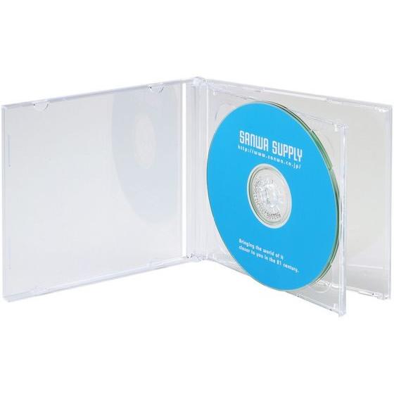 【お取り寄せ】サンワサプライ Blu-ray・DVD・CDケース(2枚収納タイプ)5枚セット ＣＤ ...