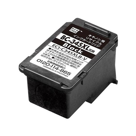 エコリカ キヤノン用リサイクルインクカートリッジ ECI-C345XLB-V キャノン ＣＡＮＯＮブ...