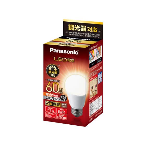 【お取り寄せ】パナソニック LED電球 810lm調光器対応 電球色 LDA7LGDSK6 60Ｗ形...